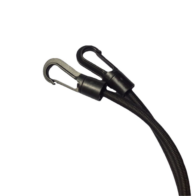 Directo de fábrica 80cm largo importado Alambre de goma cuerda elástica gancho de equipaje de plástico