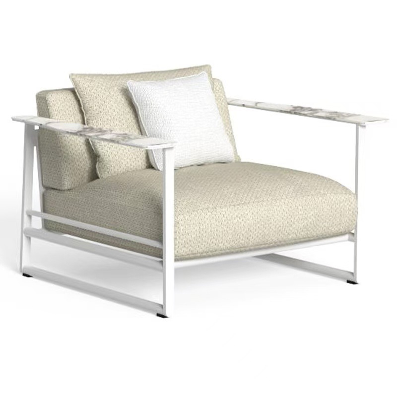 Sofá individual (acero inoxidable galvanizado)