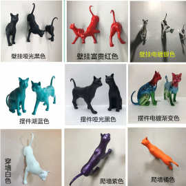 多款发财猫咪壁挂饰摆件家居客厅酒吧会所网红墙面玄关橱窗软装饰