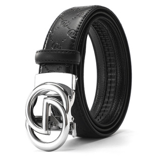 New Men's Leather Belt Business Versatile Casual Pants Belt Men's Letter Belt Dropshipping
