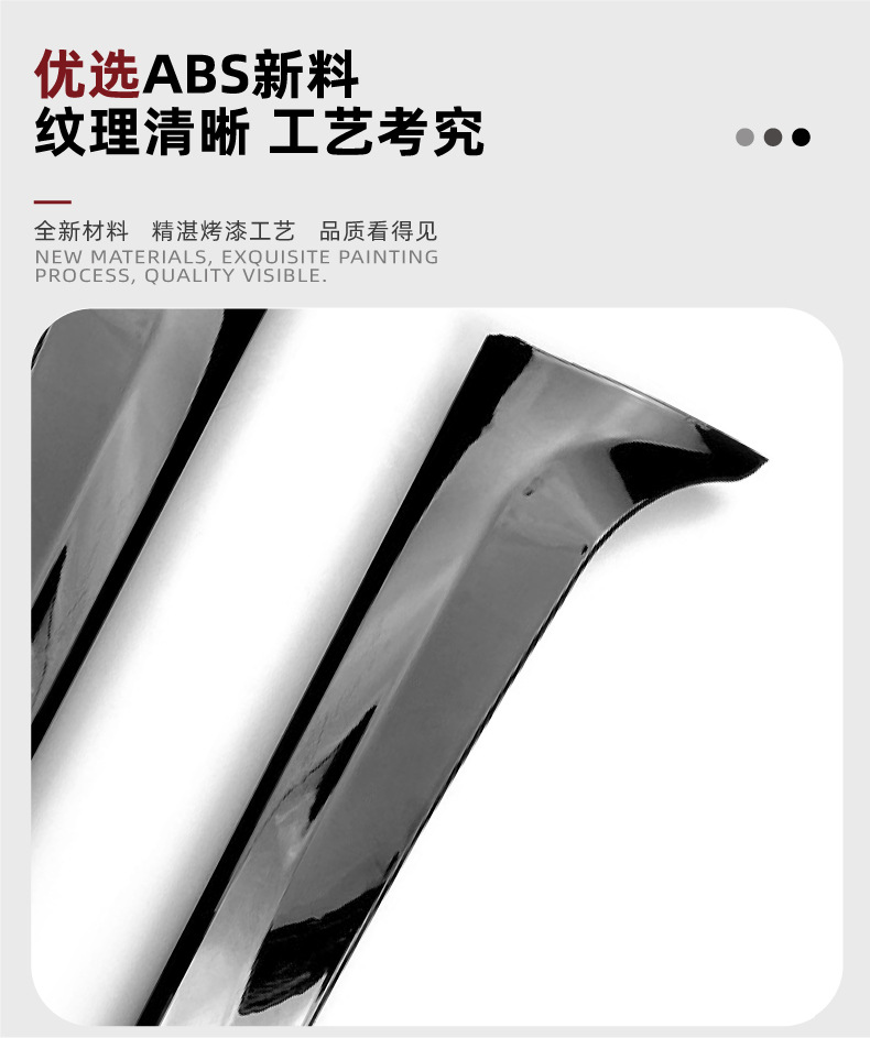 Suitable for Volkswagen Tiguan L Tiguan Mk2 2017+ Side Wing Spoiler Car Sticker Exterior Cross-Border Modification