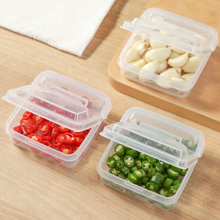 New household sealed cheese piece packing box butter storage box flip onion ginger garlic fruit food crisper