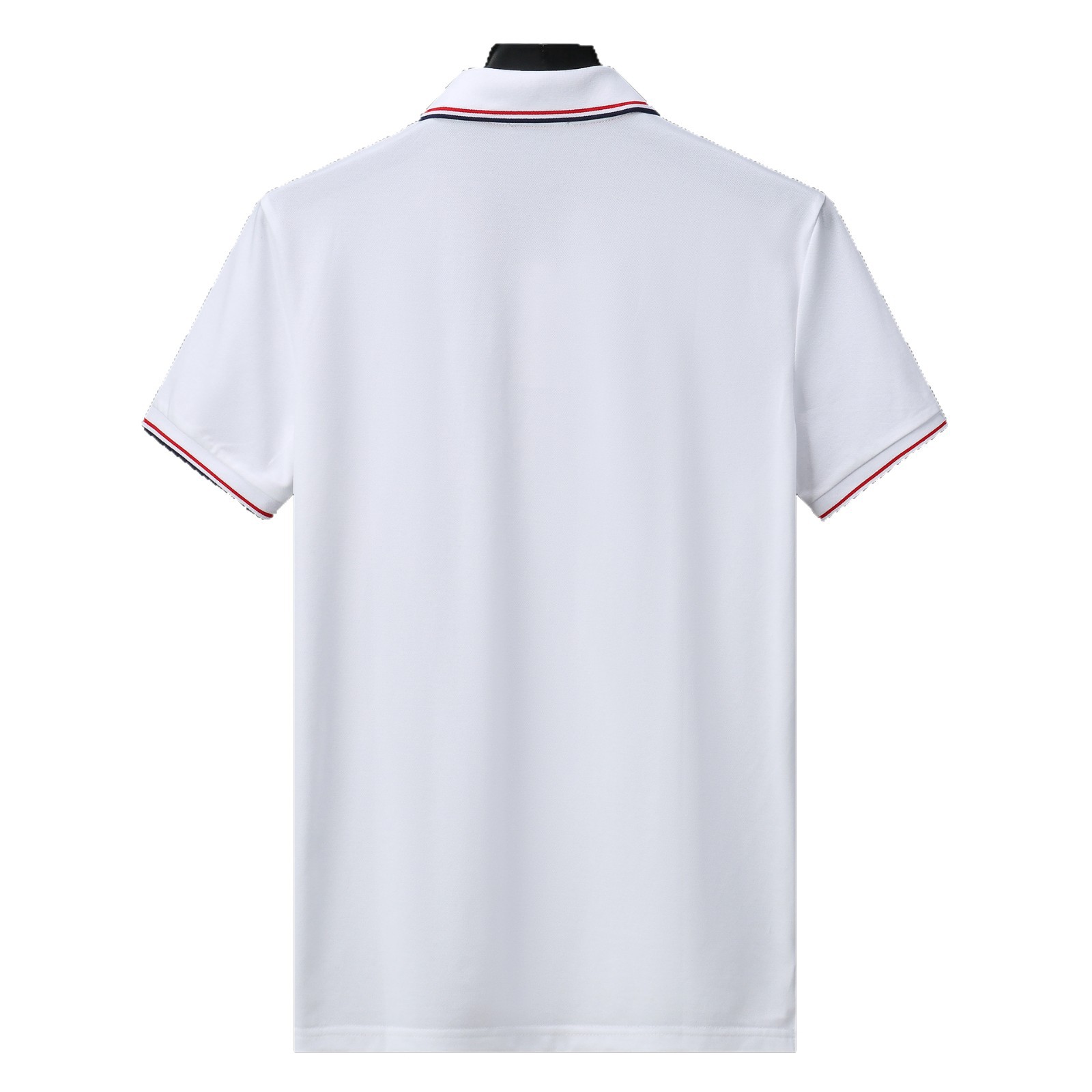 Cross-border correcto versión 25 nuevos polos hombres color sólido negocios casual jacquard solapa de punto de manga corta cabello 1