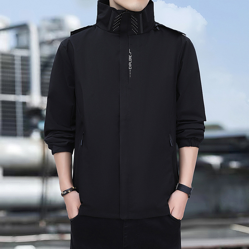 Hombres y mujeres misma primavera, otoño e invierno con capucha suelta casual nuevo 2023 impermeable cálido a prueba de viento chaqueta image 9