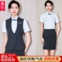 夏季接待气质职业套裙