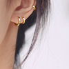 Glossy brand universal earrings, simple and elegant design