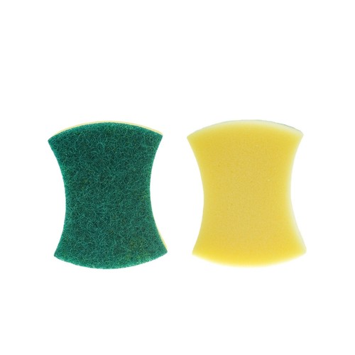 Kitchen powerful decontamination sponge, double-layer magic cleaning wipe, multi-functional scouring pad, thickened dishwashing sponge