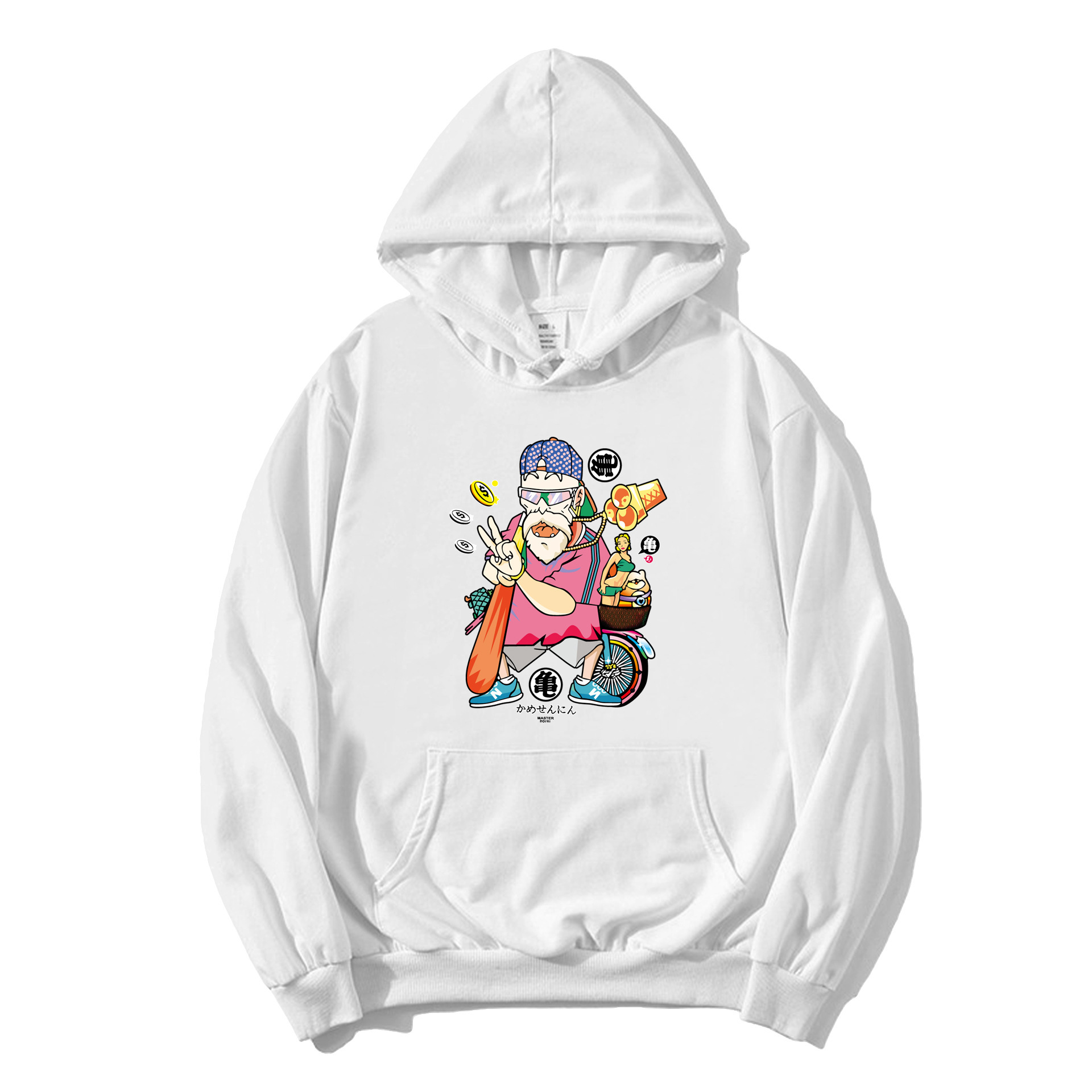 Anime Dragon Ball sudadera con capucha Wukong impresión periférica para hombres y mujeres tendencia tops sueltos pareja suéter chaqueta casual