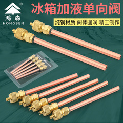 鴻森単方向弁ニードル冷蔵庫フッ素化ノズルHS-110加液ヘッド冷媒雪種加注弁クイックジョイント