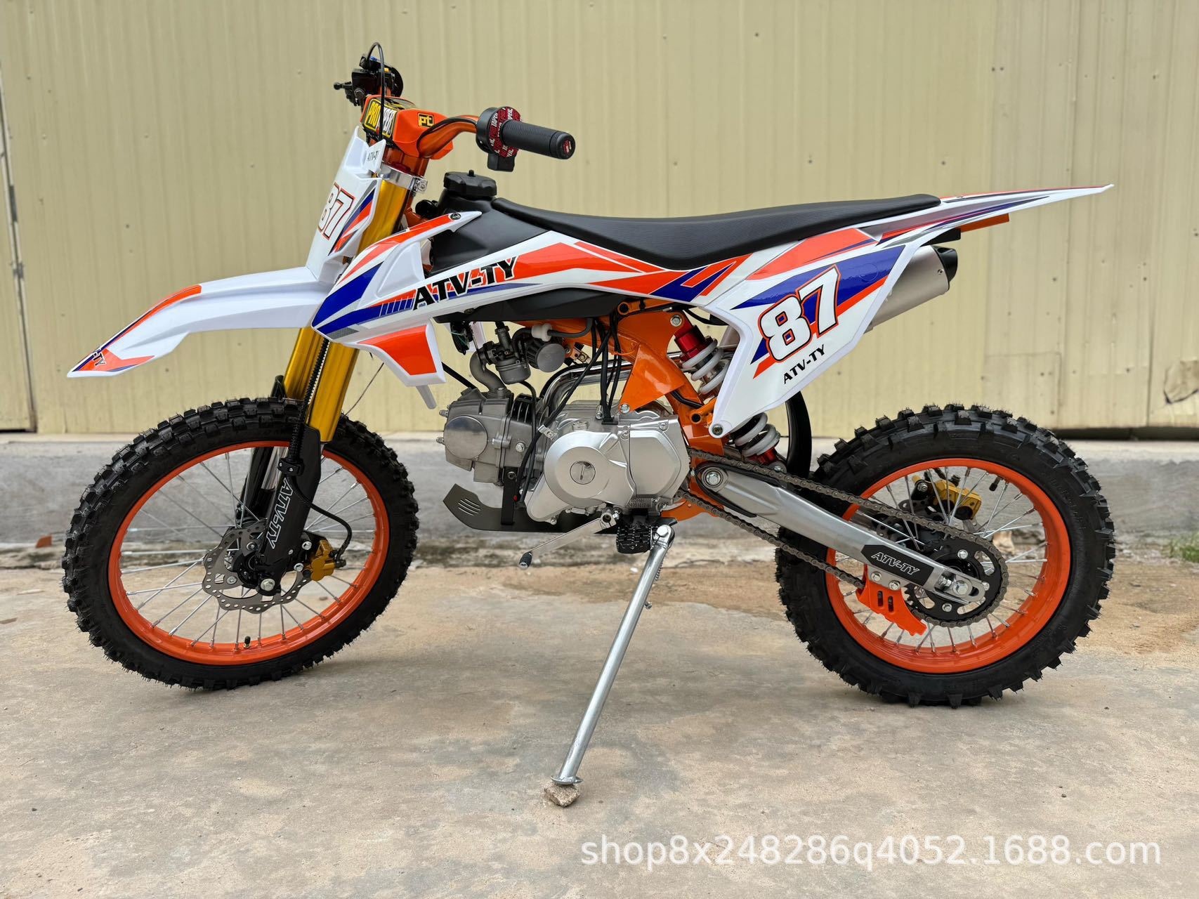 Dual-Beam K65 Off-Road Vehicle 125Cc Power All-Terrain Competitive Model Mountain Venue Motorcycle with Front 17inch and Rear 14inch Wheels
