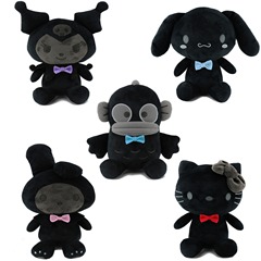 新型黒炭醜い魚暗黒玩具クロミkt猫美楽ティ玉桂犬ぬいぐるみ人形