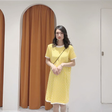 2485经典款千鸟格圆领女装气质夏季显瘦针织连衣裙