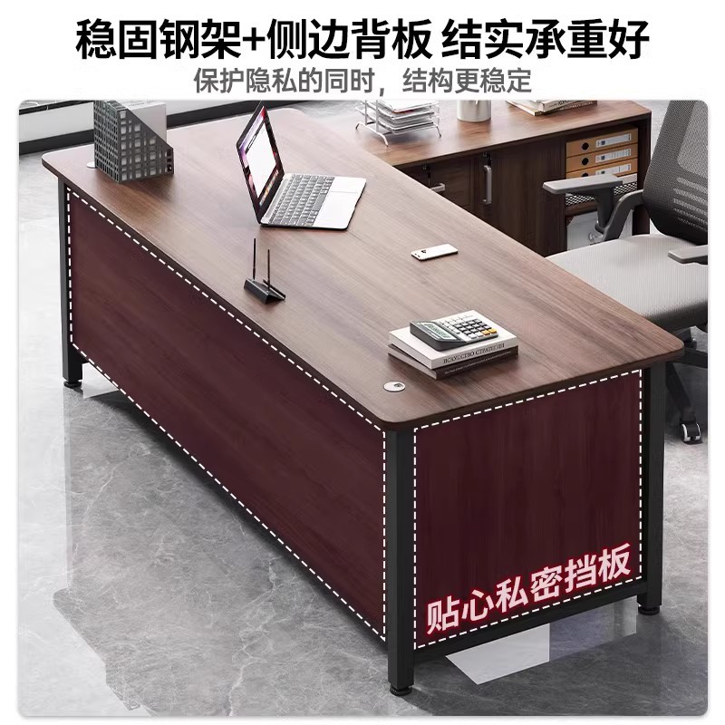 Mesa de esquina simple mesa de oficina moderna mesa de escritorio mesa de computadora de escritorio mesa de jefe simple