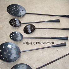 有柄捞渣勺漏勺工业打渣勺铝合金锌合金压铸用漏勺清渣勺子手工勺
