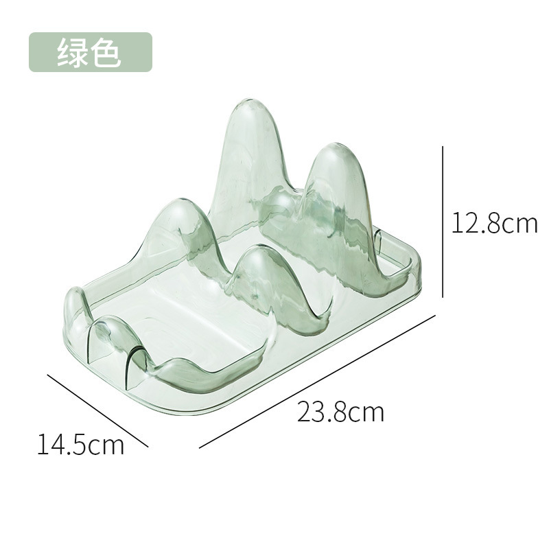 軽量高級二層鍋蓋まな板ラックキッチンカウンタートップ透明スパチュラスプーン排水ラックまな板収納ラック|undefined