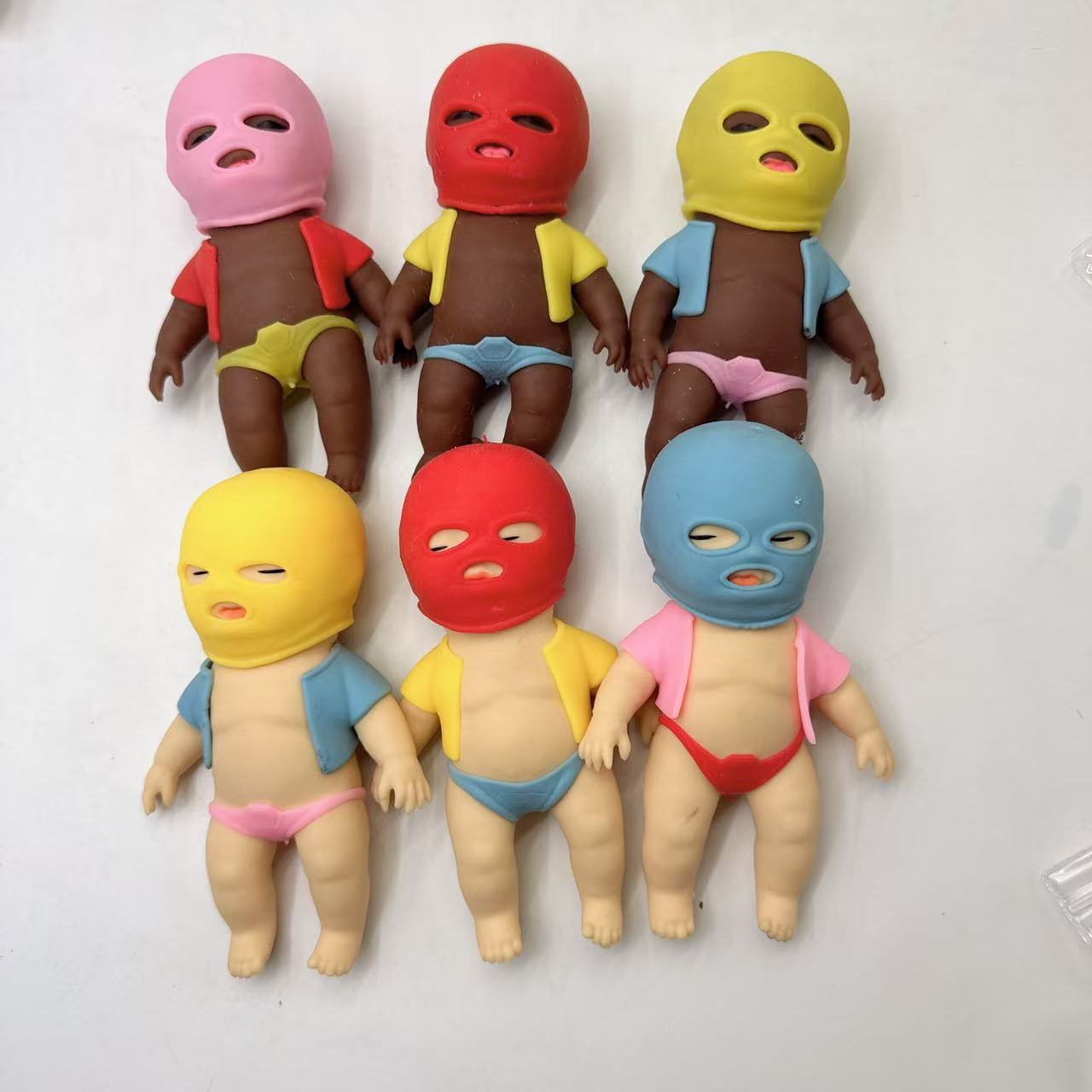 갈색도적인형 18cm [모자색상 랜덤]