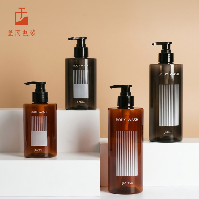 Hotel Direct Supply Press Pump Bottle 300ml Shampoo Bottle 500ml Shower Gel Bottle Pet Toiletries Refill Bottle