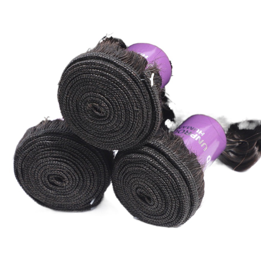 10A europeo y americano real cabello humano cortina de pelo rizado cabello humano real cabello humano peluca cortina de pelo en stock