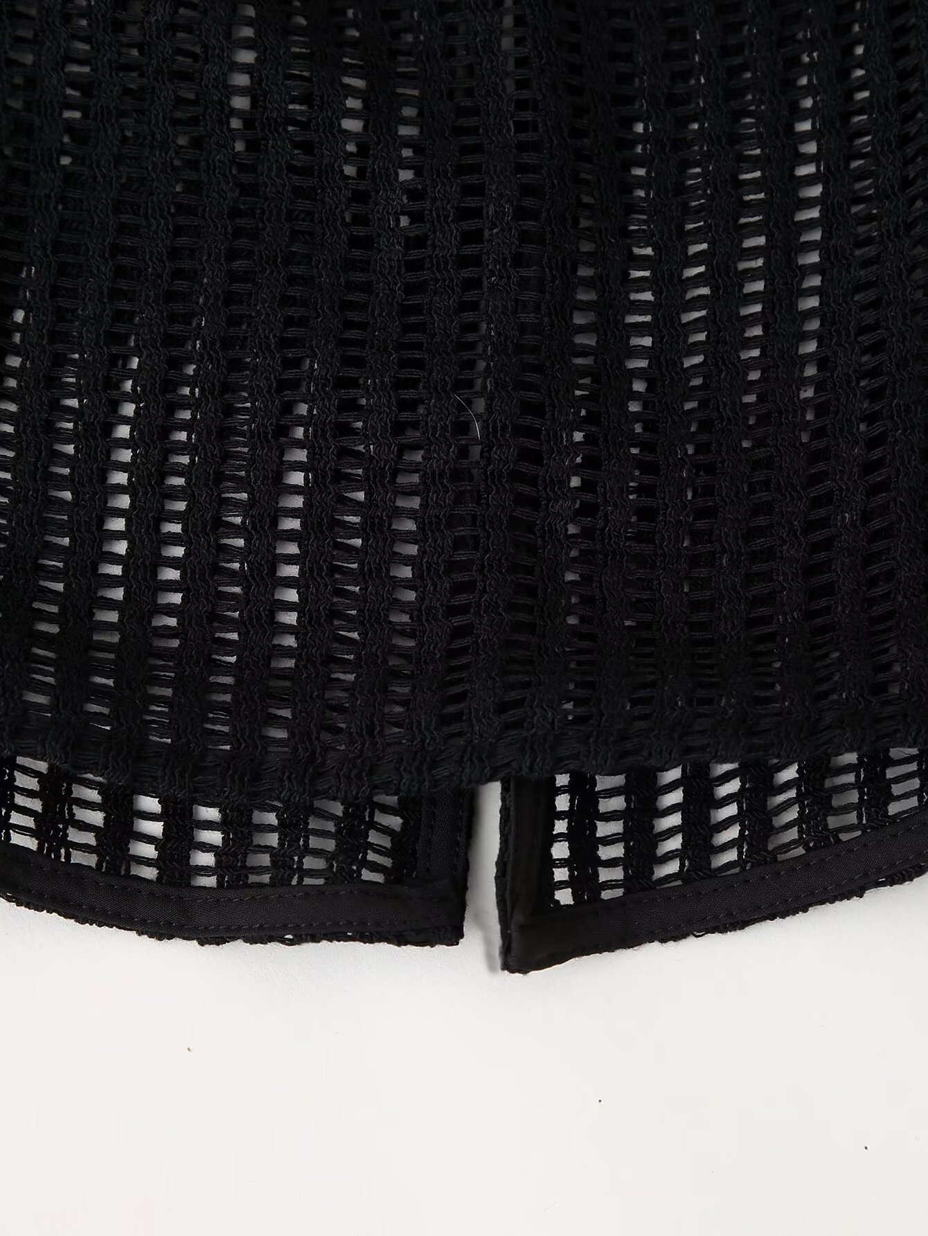 Women's 2024 summer new style temperament hollow lace up knitted cardigan_voghion.com