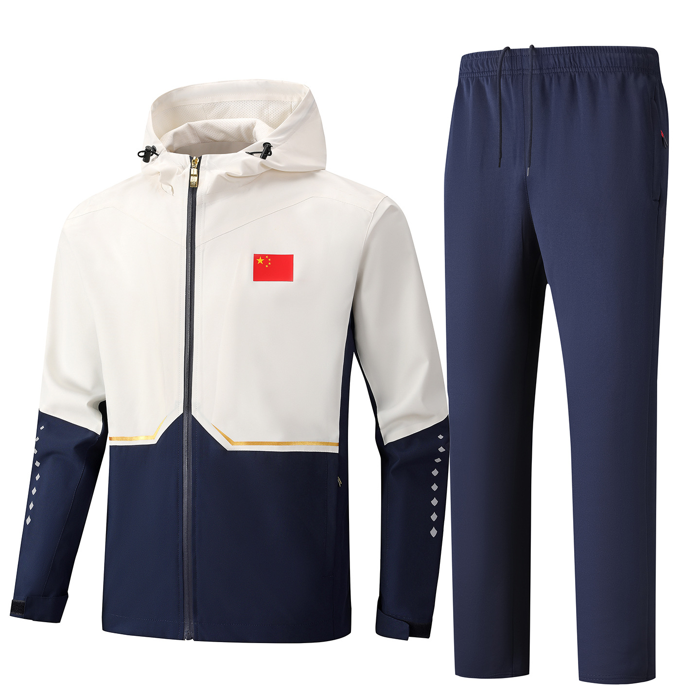 Spring and autumn windbreaker jacket, Chinese team sports suit, men's and women's parent-child outfit, windproof and waterproof single coat, student school uniform