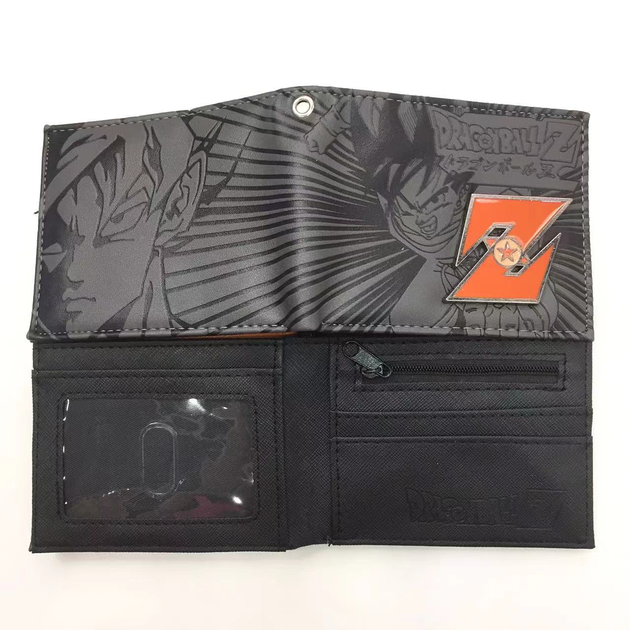 Anime nuevo Dragon Ball dragón Bola de silicona cartera tortuga Wu corto estudiante cartera masculina