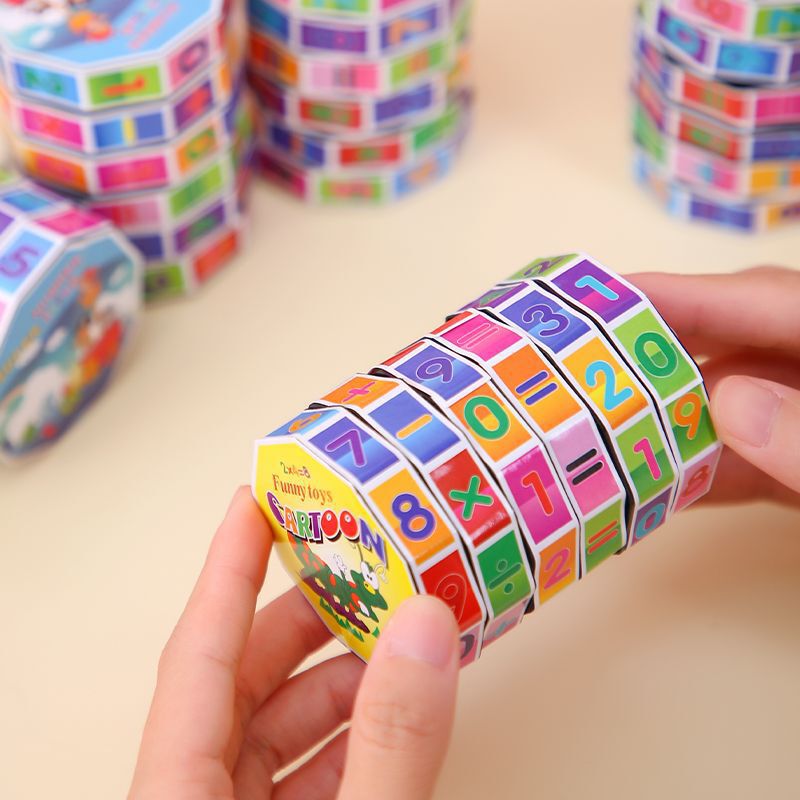 子供の教育用デジタルルービックキューブ加算、減算、乗算、除算算術ルービックキューブおもちゃ幼稚園卒業賞品小さなギフト|undefined