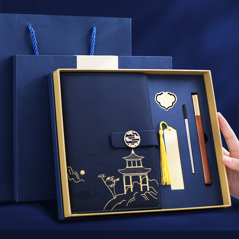 El juego de cuadernos A5 en caja de regalo se puede imprimir con logotipo, es un regalo ideal para oficinas comerciales, personaliza tu cuaderno de notas con la tendencia nacional para estudiantes.