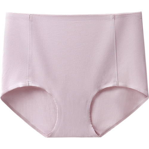 Modale Cotton High-Waist Shaping Seamless Underwear for Women Pure Cotton Antibacterial Hip Lift Ladies Full-Cotton Large Size Triangle Panties Spring and Summer
