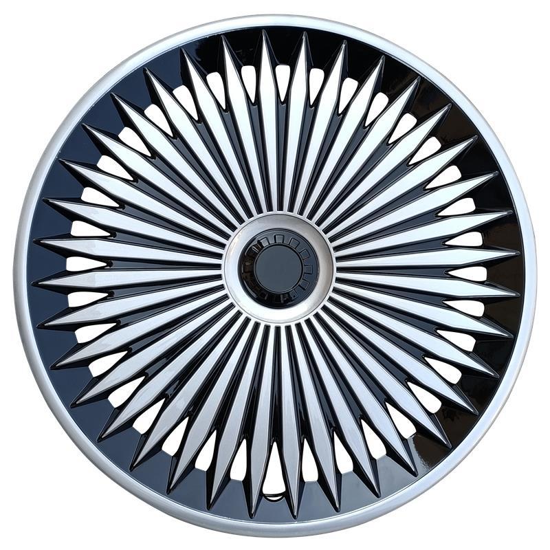 Hub cover | Universal Iron Wheel - 15-inch-phantom-style-silver-black-1pc