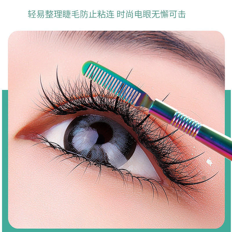 Pick-up palo de acero inoxidable caliente Barra de curling de pestañas de acabado queratina curling de pestañas Injerto de pestañas peine de la aguja herramienta auxiliar