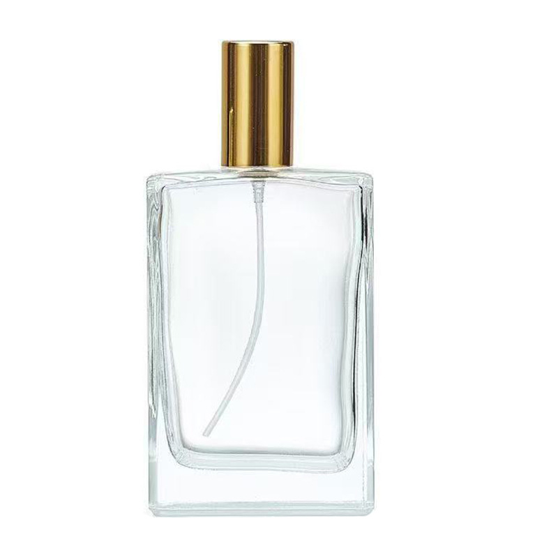 Botella de perfume de vidrio plano transparente con boca de caracol al contado continúa presionando la botella de pulverización para dividir la botella con un sentido superior de 30 - 100 ML. image 6