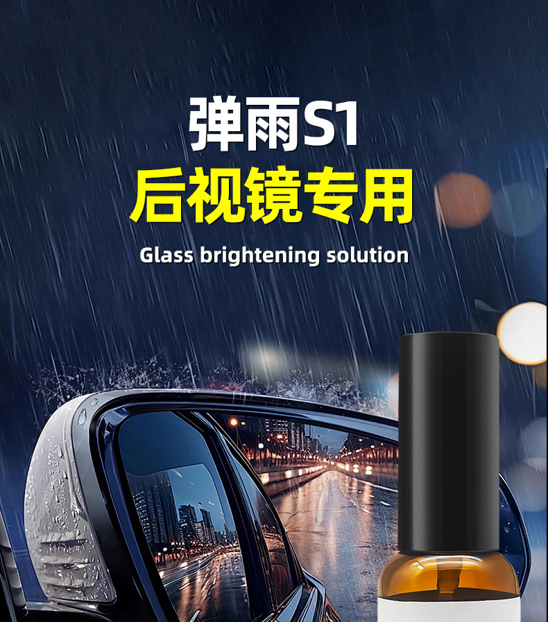 Anti-Fog and Anti-Rain Spray for Rearview Mirror and Car Window, Prevents Water Droplets and Doesn'T Stick