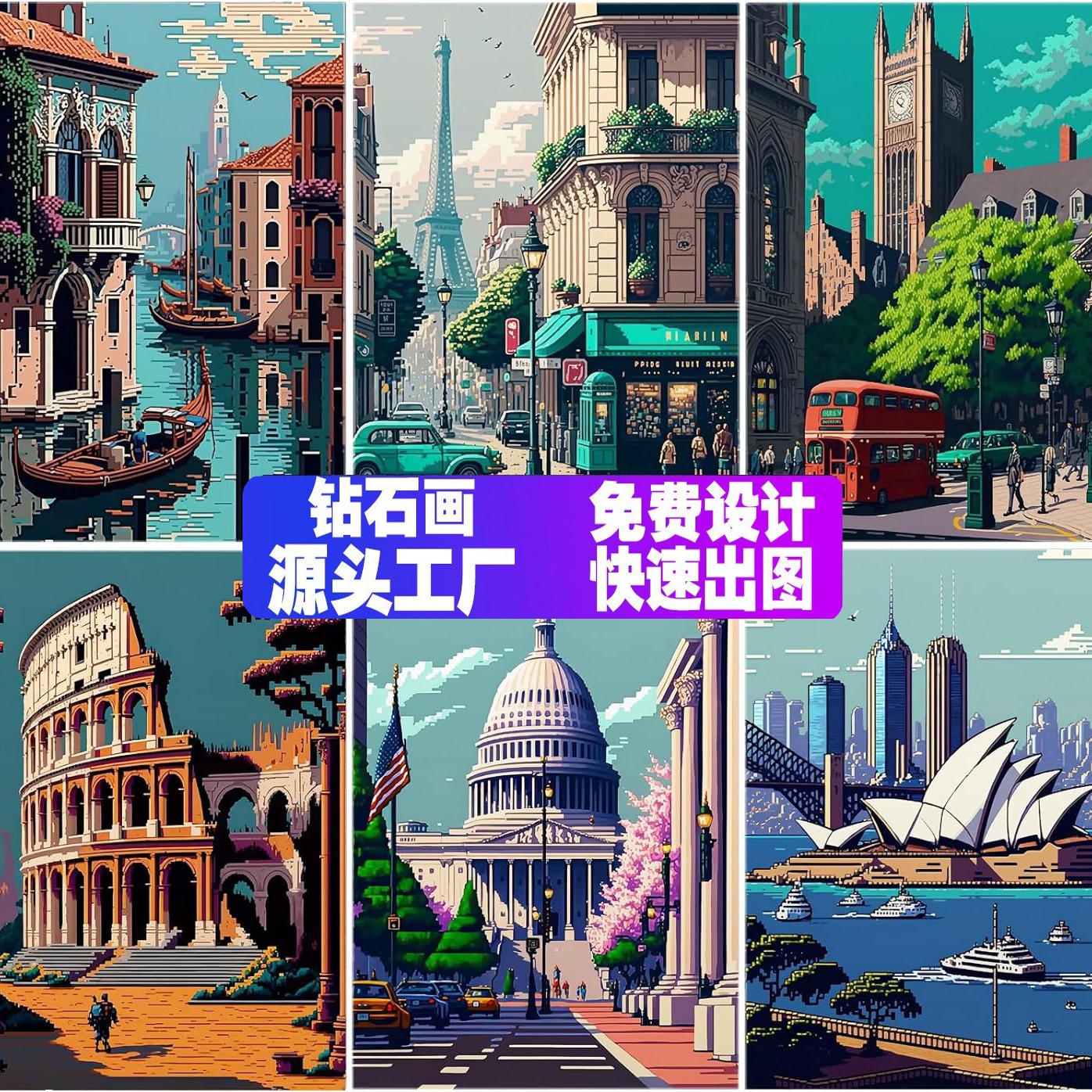 Transfronterizo nueva serie de Halloween 2026 pintura de diamantes diy cojín de tazas hecha a mano colgante llavero pegado diamante refrigerador