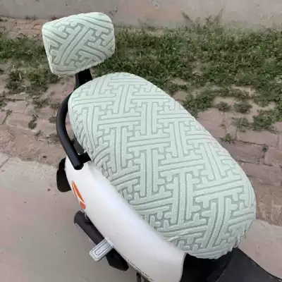 and motorcycles, with added fleece and thickness, Electric car cushion - mint-green-high-quality-seat-cover-backrest-cover