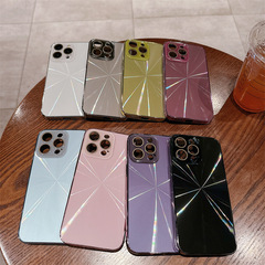 適用iPhone15promax手機殼蘋果14pro極光CD紋13/12全包11高檔15潮