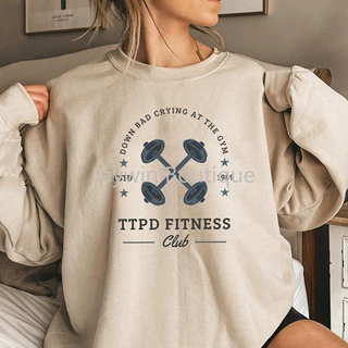 DOWN BAD Crying At The Gym Sweatshirt TS Music Inspired欧美