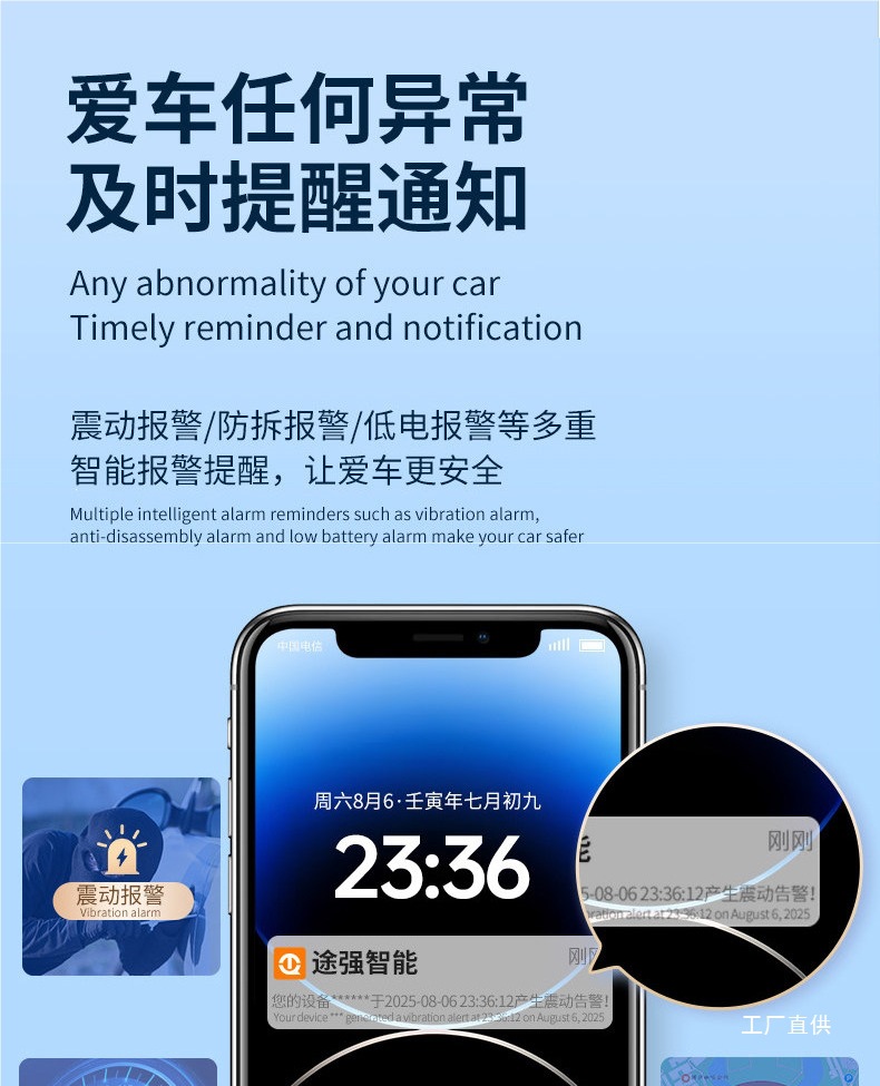 Universal Beidou GPS Locator for International, Hong Kong, and Macau Vehicles, Car Overseas Anti-Theft Tracking Device