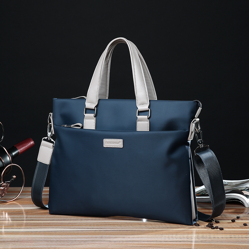 保罗男包牛津布横款男士手提包单肩斜挎包商务休闲公文包电脑背包