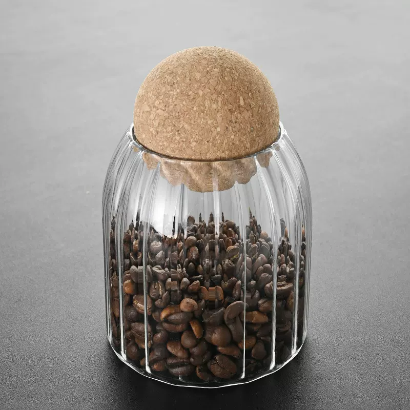 软木塞储物罐玻璃隔潮厨房收纳罐五谷杂粮食品罐子干果密封罐批发