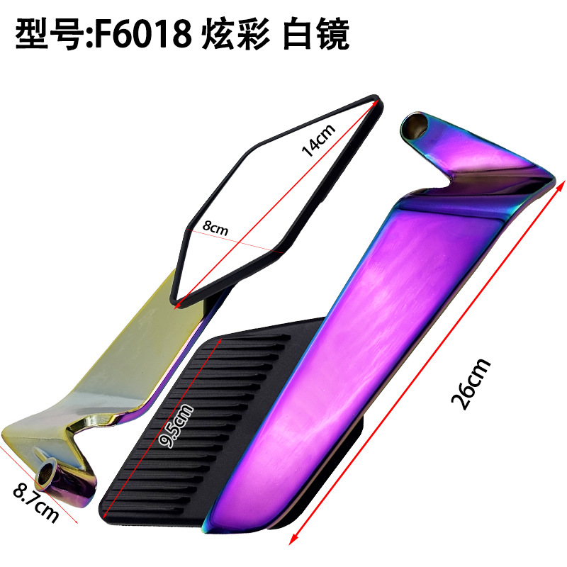 Reflector de Motocicleta RIZOMA Personalizado, Modificado para Vehículos Eléctricos Yamaha, Espejo Retrovisor Universal de Ala Fija