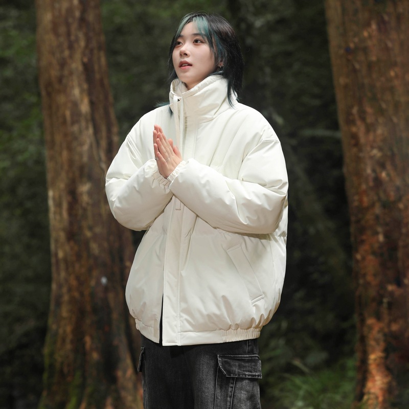 Vêtements rembourrés en coton à col montant grande taille pour hommes et femmes, doudounes rembourrées en coton, vêtements rembourrés en coton amples et épais_voghion.com
