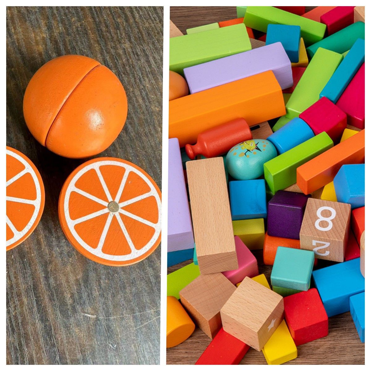 과일 블록 + 가방에 100개(약 2kg 개)