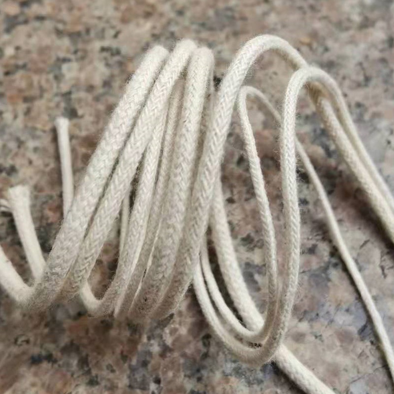 10支包芯纯棉绳 1.0/1.5/1.7/3.0本白色包芯纯棉圆绳|ms