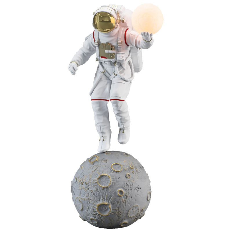 Astronauta lámpara de Pie Grande decoración del hogar tienda exposición salón Spaceman escultura inauguración regalo