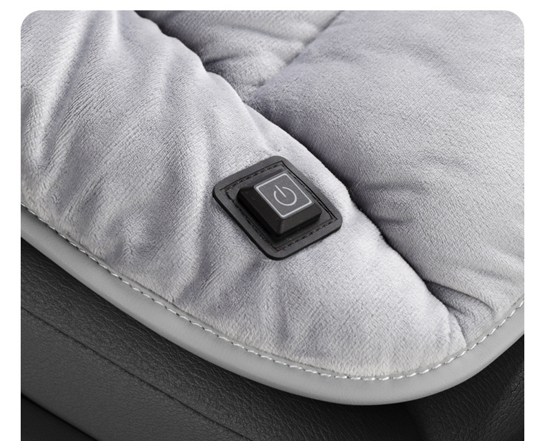Car Heated Seat Cushion Winter Plush Single Piece Car Seat Cover Thickeneded Rear Car Seat Cushion Warm Electric Heating
