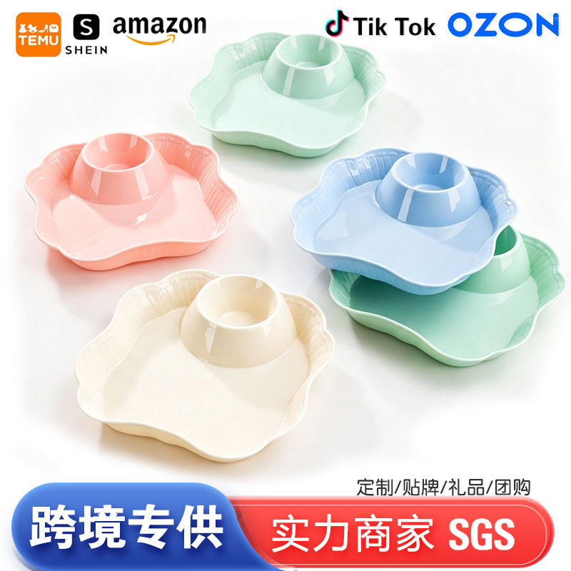 Japanese-style dumpling plates, plastic restaurant snack and fries cold dish plates, commercial hot pot restaurant serving plates, tableware wholesale Japanese-style dumpling plates, plastic restaurant snack and fries cold dish plates, commercial hot pot restaurant serving plates, tableware wholesale