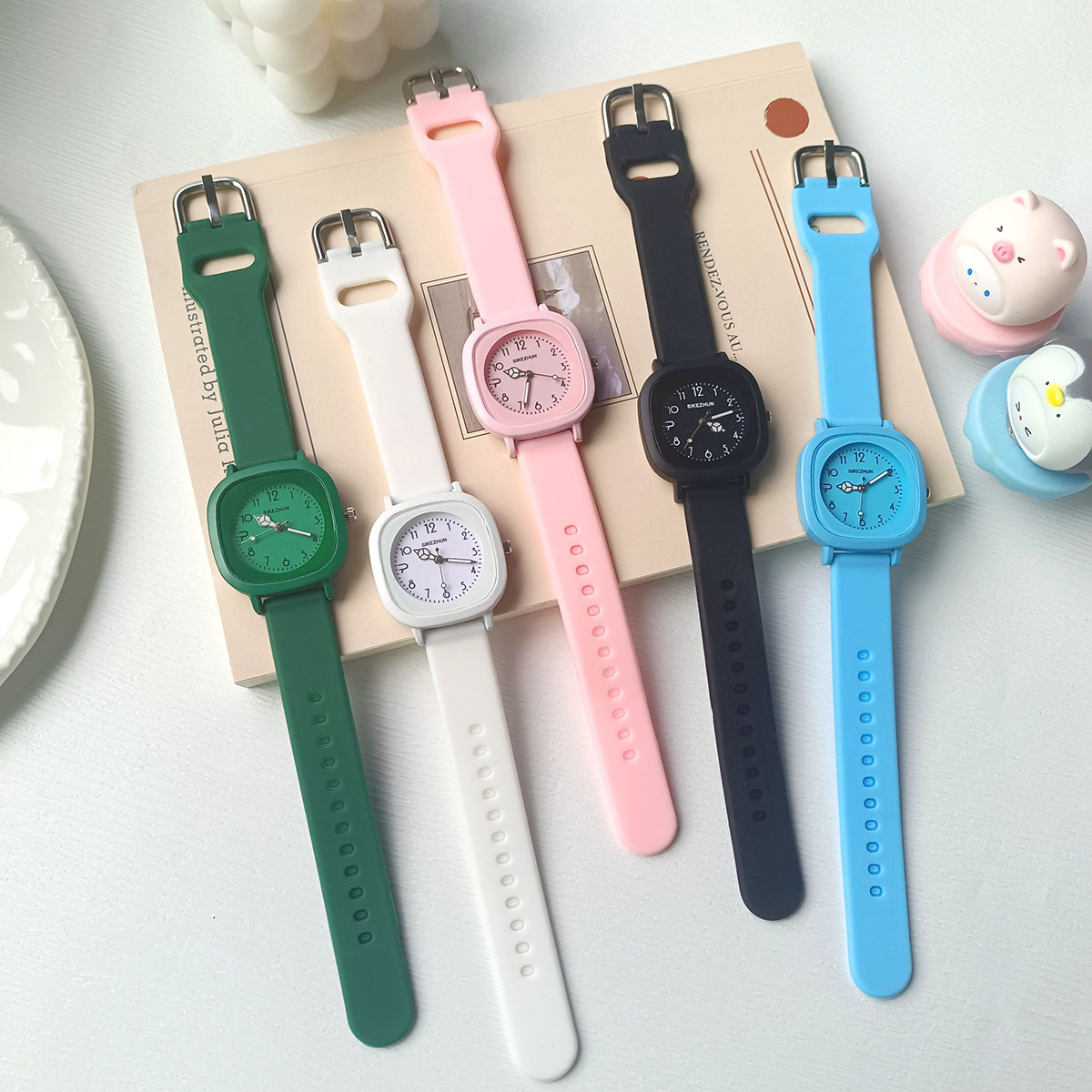 Casual Girly Korean Style Versatile Preppy Style Women's Exam-Specific High School Student High-Looking Ins Quartz Watch