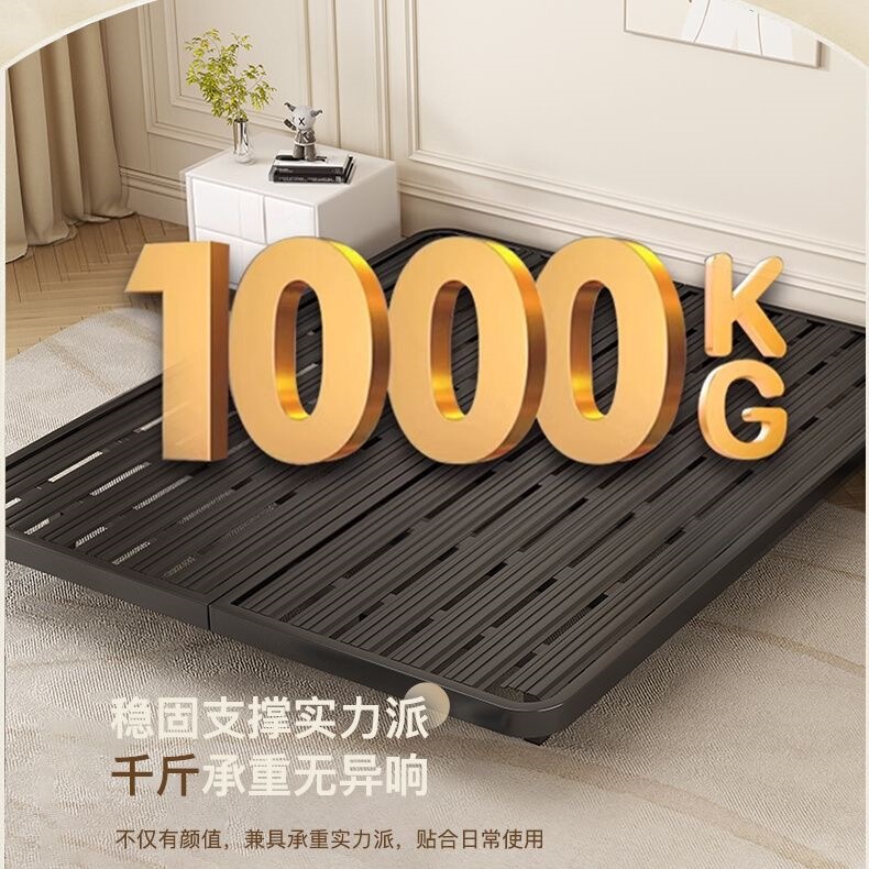 Iron Art Suspended Bed, Simple Modern Style, Thickened and Reinforced, Double Bed Frame for Master Bedroom, Economical Single Bed, Carbon Steel Bed Frame Iron Art Suspended Bed, Simple Modern Style, Thickened and Reinforced, Double Bed Frame for Master Bedroom, Economical Single Bed, Carbon Steel Bed Frame