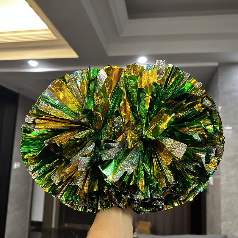 Láser brillante competencia profesional manejar porristas danza Bola de flores de mano deportes coloridos apoyos de pelota