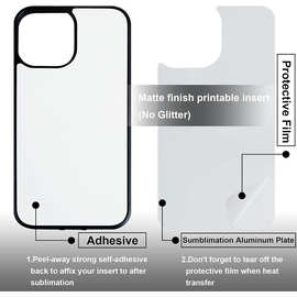 2d热转印二合一热升华手机壳适用苹果iphone14pro max素材壳空白